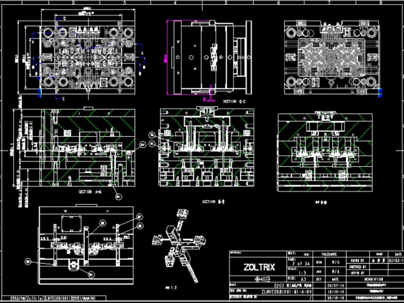 Electronic Connector Precision Injection Mould Min1